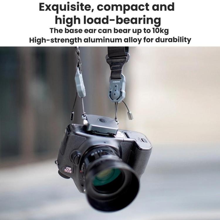 COBONE XQC-1 Camera Shoulder Strap Quick-Mount Clip Base Universal DSLR Tripod Head Adapter Base — view 8