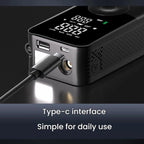 Portable Smart Lighting Wireless Digital Display Car Air Pump — view 11