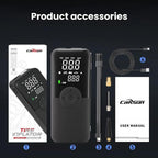 Portable Smart Lighting Wireless Digital Display Car Air Pump — view 12