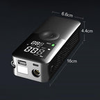 Portable Smart Lighting Wireless Digital Display Car Air Pump — view 3