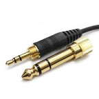 2.5mm To 3.5+6.35mm Plug Spring Headphone Cable for Sennheiser HD6 / HD8 / HD7 / HD598 — view 5