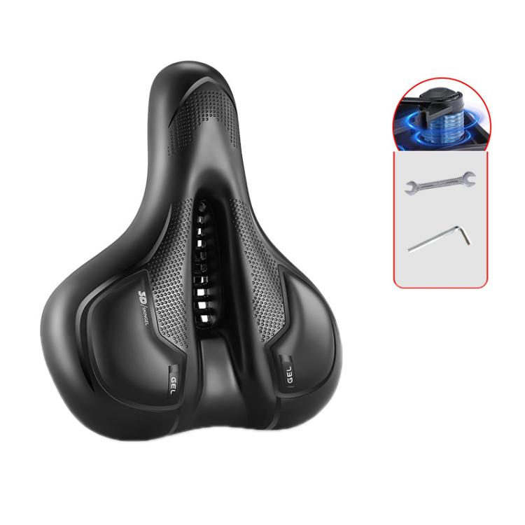 Thickened Universal Bicycle Saddle With Silicone Shock Absorber