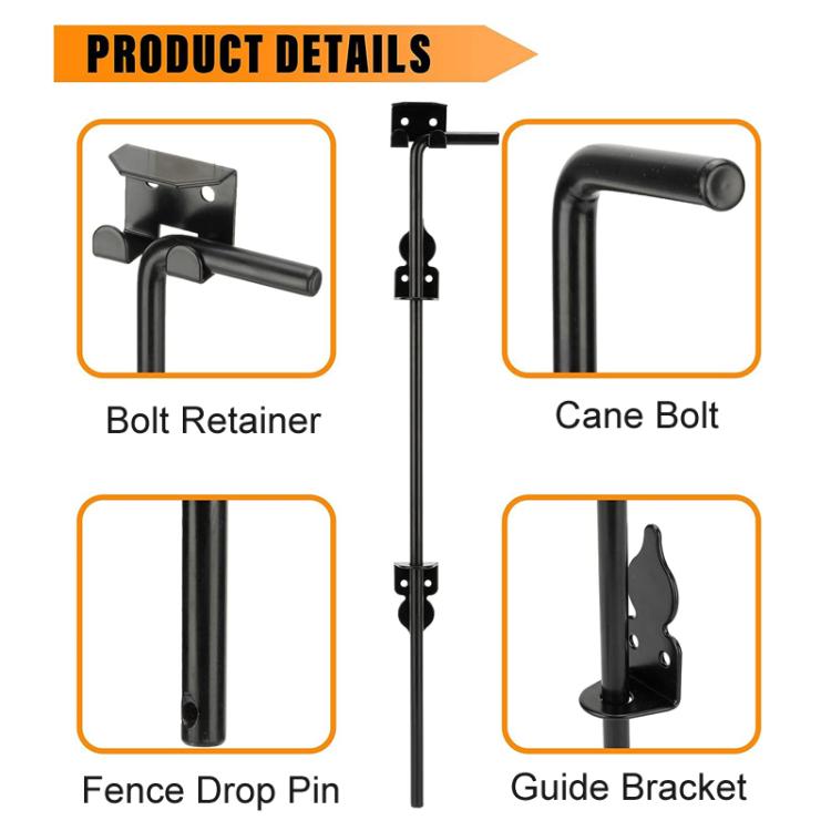 1pc 12inch Outdoor Fence Gate Latch — view 4
