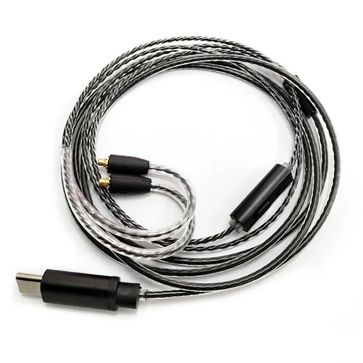 1.2m Type-C To MMCX Interface Headphone Plug Cable For Shure SE215 / SE315 / SE425 / SE535 / SE846