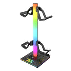 Piifoxer RGB Luminous Headphone Stand Handle Display Stand Charging Expansion Port