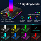 Piifoxer RGB Luminous Headphone Stand Handle Display Stand Charging Expansion Port