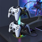 Piifoxer RGB Luminous Headphone Stand Handle Display Stand Charging Expansion Port
