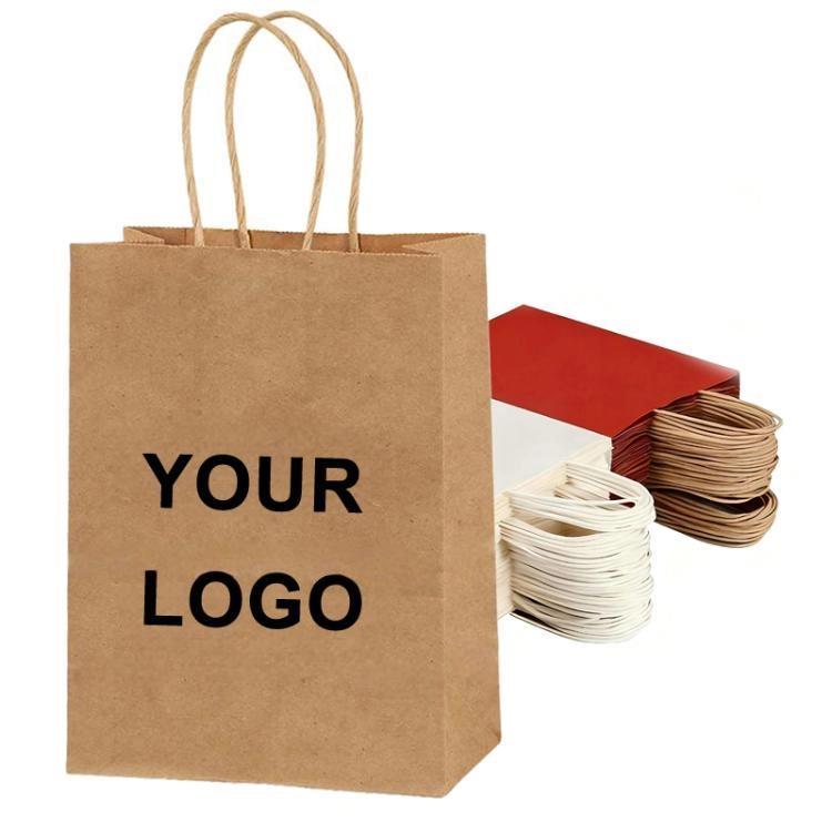 Kraft Paper Takeout Bags, Size: 13x7x14.5cm, 50bags In One Package, 13x7x14.5cm, Natural, 15x8x21cm, Natural, 21x11x27cm, Natural, 21x14x27cm, Natural, 26x12x31cm, Natural, 32x11x27cm, Natural, 28x15x28cm, Natural, 12x10x22cm, Natural, 24x17x27cm, Natu... — 13x7x14.5cm, Natural