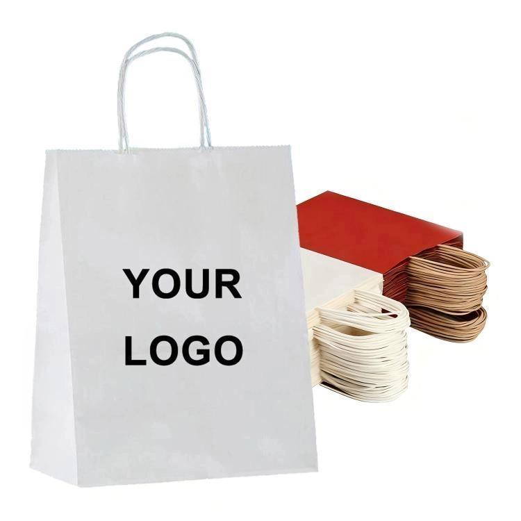 Kraft Paper Takeout Bags, Size: 13x7x14.5cm, 50bags In One Package, 13x7x14.5cm, Natural, 15x8x21cm, Natural, 21x11x27cm, Natural, 21x14x27cm, Natural, 26x12x31cm, Natural, 32x11x27cm, Natural, 28x15x28cm, Natural, 12x10x22cm, Natural, 24x17x27cm, Natu... — 13x7x14.5cm, White