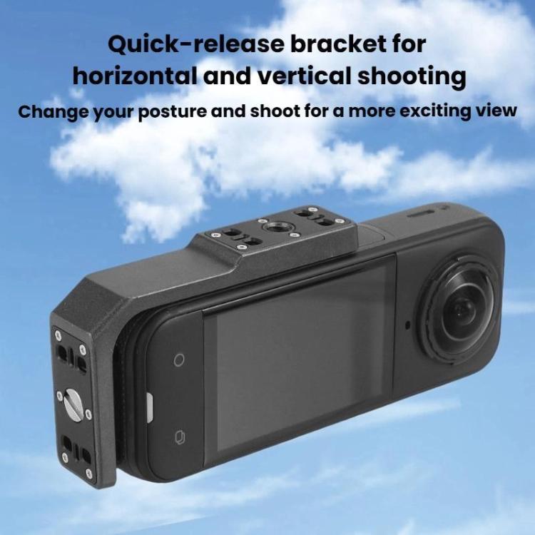 Quick-Release Mount For Horizontal Vertical Shooting Horizontal Stand, For Insta360 X3/X4/X5