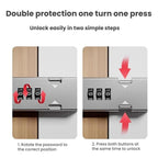 Screw-Mounted Door Latch With Built-In Latch Combination Lock — view 11