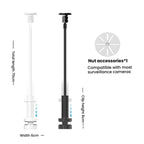 No-Drill Security Camera Mount With Clip Flexible Bendable Bracket Base For Baby Monitor/Webcam