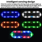 Car Solar-Powered Anti-Collision Warning Light Motorcycle Wireless LED Rear Tail Light