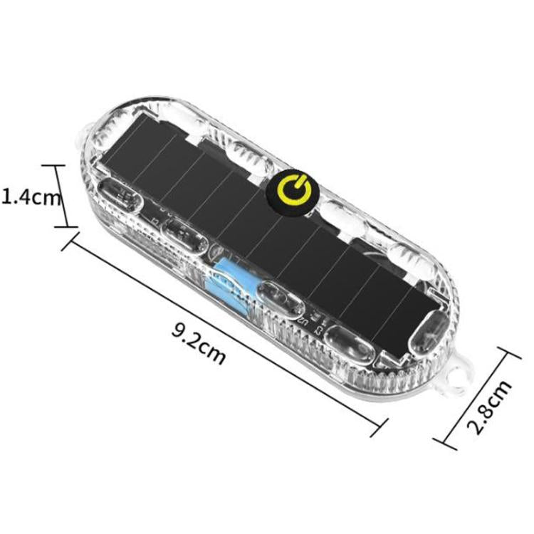 Car Solar-Powered Anti-Collision Warning Light Motorcycle Wireless LED Rear Tail Light