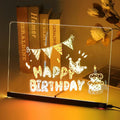 Luminous Transparent Acrylic Erasable Fluorescent Writing Message Board Billboard