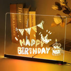 Luminous Transparent Acrylic Erasable Fluorescent Writing Message Board Billboard