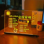 Luminous Transparent Acrylic Erasable Fluorescent Writing Message Board Billboard — view 10