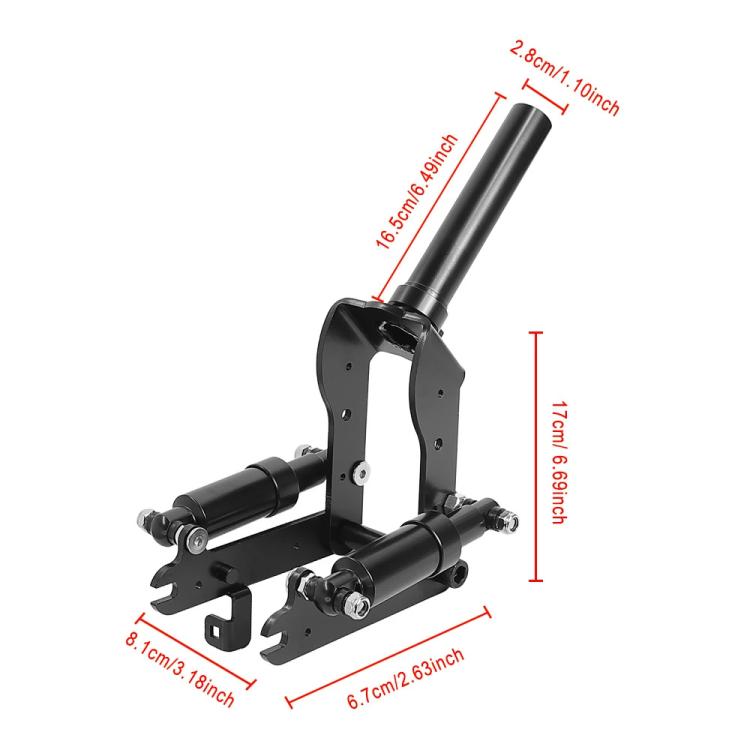 For Ninebot Max G30 Electric Scooter Conversion Front Shock Absorber Aluminum Clad Front Suspension Fork With Fenders