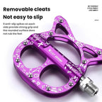 WEST BIKING Triple-Bearing Aluminum Folding Bicycle Pedals