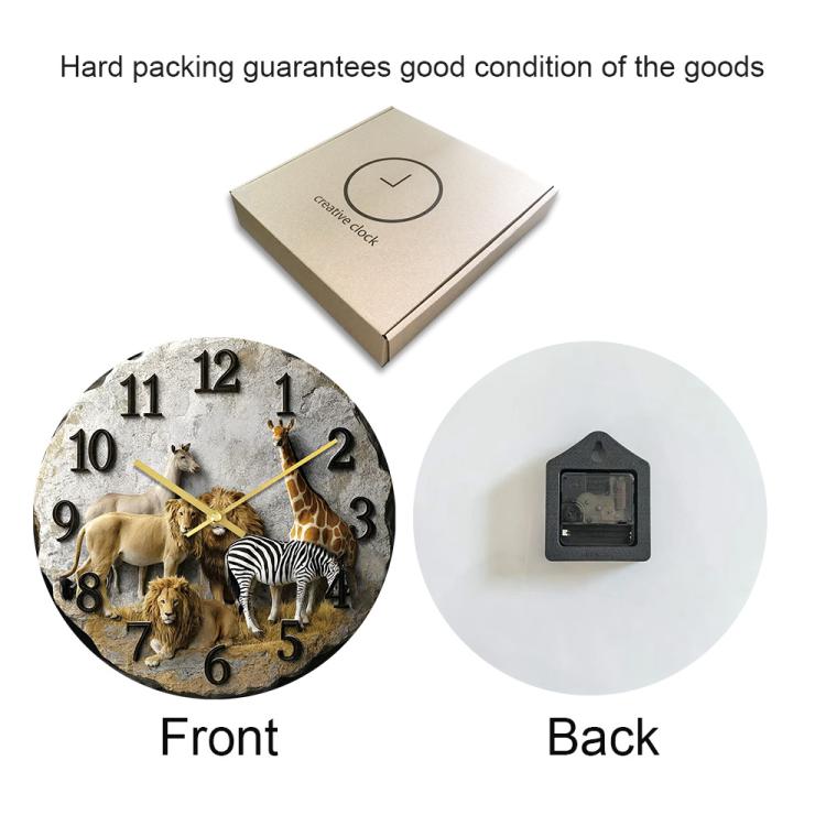 11 inch 3D Visual Living Room Decorative Wall Clock — view 3