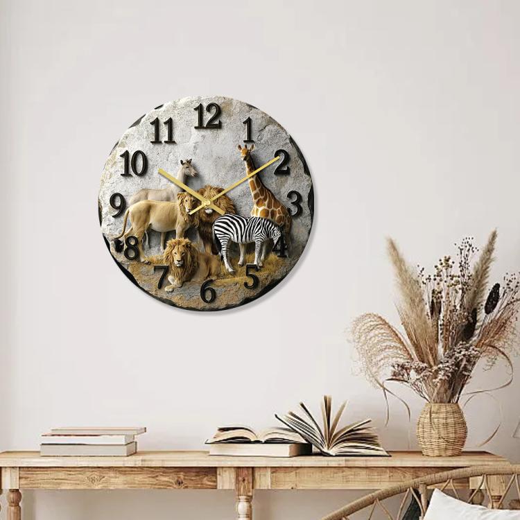 11 inch 3D Visual Living Room Decorative Wall Clock — view 5