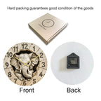 11 inch Elephant 3D Stereoscopic Living Room Decorative Silent Wall Clock — view 3