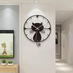 Cat Transparent Acrylic Silent Wall Clock For Home Decor — view 4