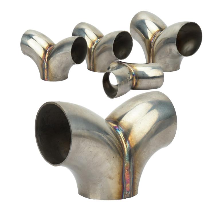Y-type Three-way Connector For Stainless Steel Exhaust Pipes