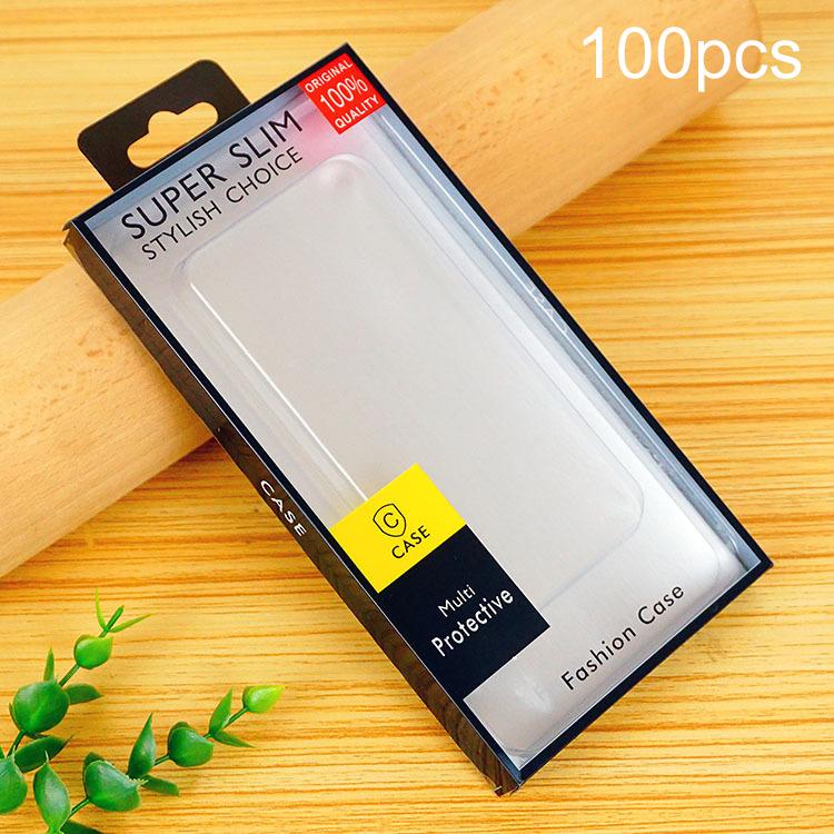 100pcs /Pack Clear PVC Blister Packaging Boxes For Phone Cases Retail Boxes
