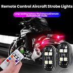 Wireless Remote-Controlled Motorcycle LED Flashing Taillight For Retrofitting