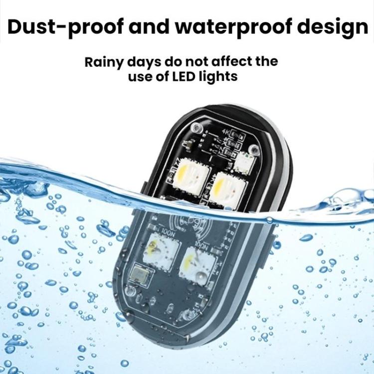 Wireless Remote-Controlled Motorcycle LED Flashing Taillight For Retrofitting