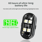 Wireless Remote-Controlled Motorcycle LED Flashing Taillight For Retrofitting