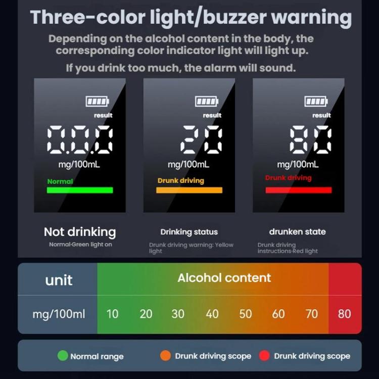 Blow-Type High Precision Alcohol Testing Device