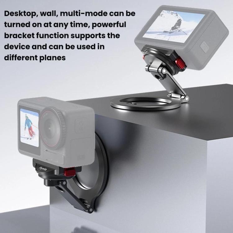 For DJI Osmo Action 3 / 4 / 5 Pro / Osmo 360 Flymile Quick-Release Magnetic Mount