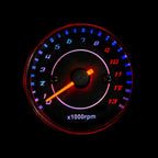 Motorcycle LED Backlit Engine Speedometer