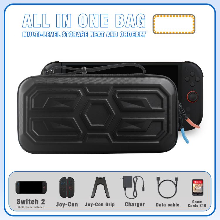 For Nintendo Switch 2 Mecha Style Hard Protective Case Portable Shockproof Carrying Storage Bag