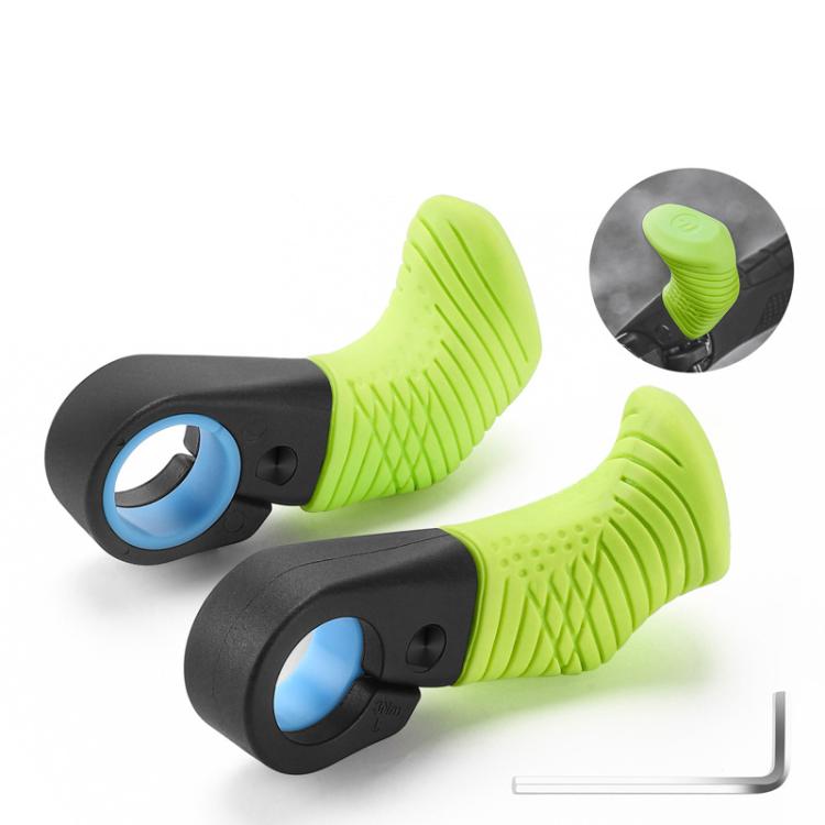 WEST BIKING Bicycle Riding Ergonomics Thumb Auxiliary Grip Handle — Yellow