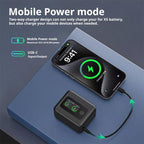 SYMIK Battery Charger Hub For Insta360 X5 Charging Station Portable Power Manager With 1.47-Inch LCD Screen