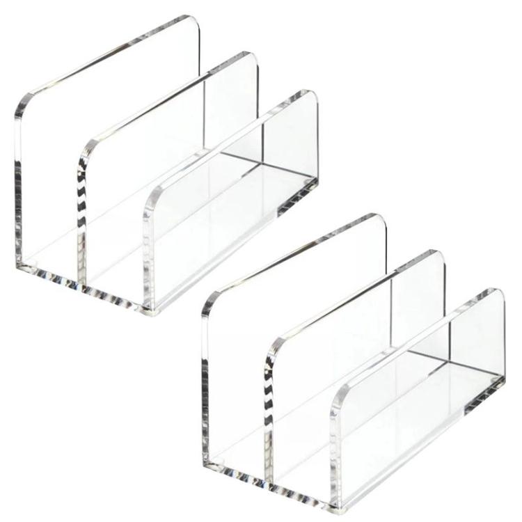 Acrylic Desk Organizer Box File Rack — Single