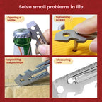 Multi-tool With Batch Wrench Stainless Steel Tool Card