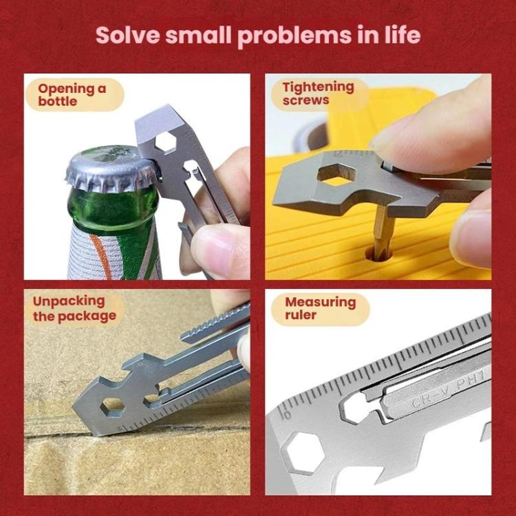 Multi-tool With Batch Wrench Stainless Steel Tool Card