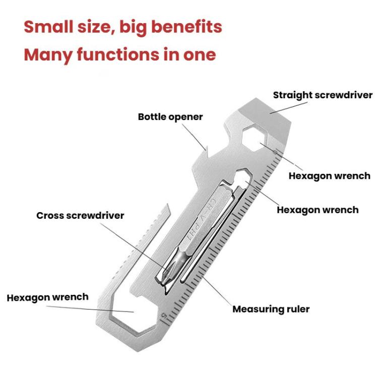 Multi-tool With Batch Wrench Stainless Steel Tool Card