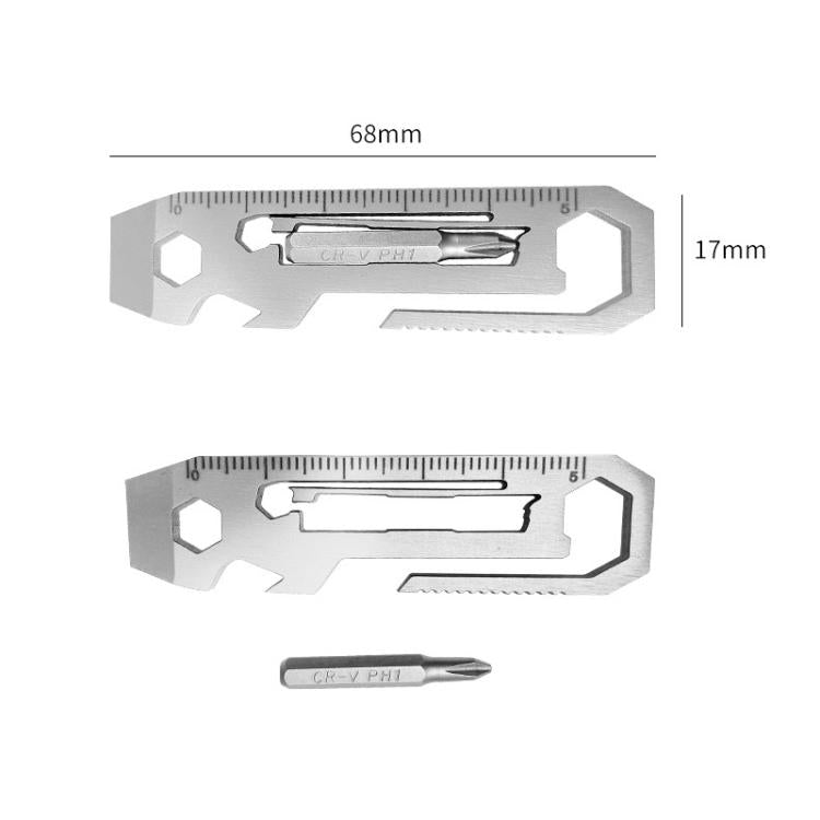 Multi-tool With Batch Wrench Stainless Steel Tool Card