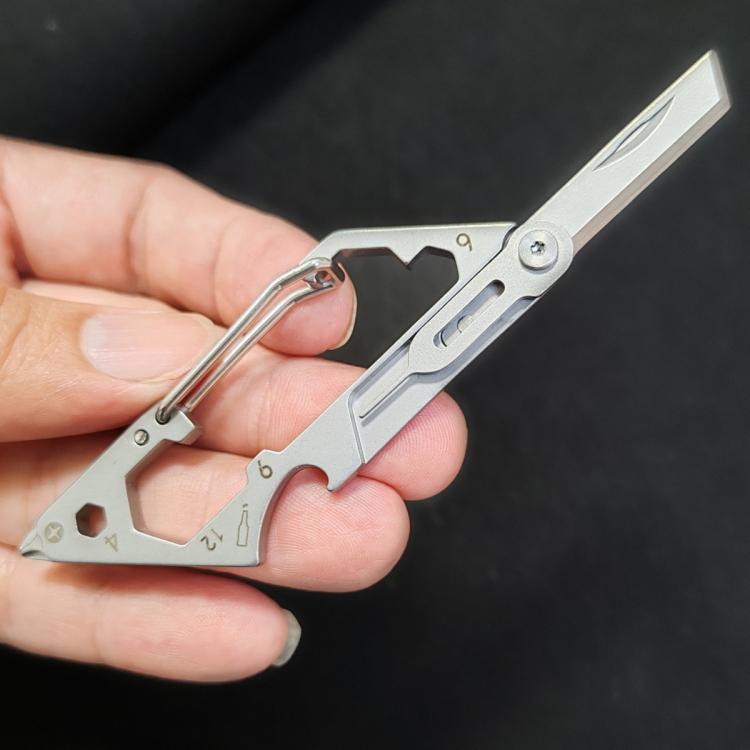 Cell Phone Card Removal Pin Keychain Tool Multi-functional Carrying Portable Wrench, 6 In 1