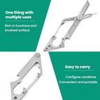 Cell Phone Card Removal Pin Keychain Tool Multi-functional Carrying Portable Wrench, 6 In 1