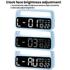 LED Ambient Light Bedside Alarm Clock Home Decor Multi-Function Clock With White Light — view 8