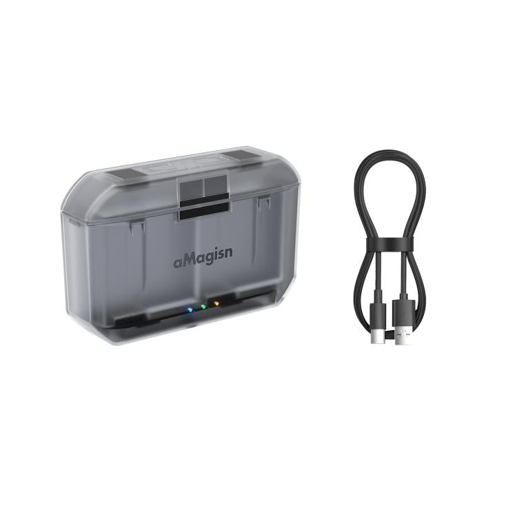 AMagisn PD12 Charging Case Battery Charger For DJI Osmo 360/ Action 5 Pro / 4 / 3