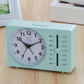 Bo Sheng GH222 Weekly Alarm Clock Square Quartz Desk Clock Scanning Silent Pointer Clock