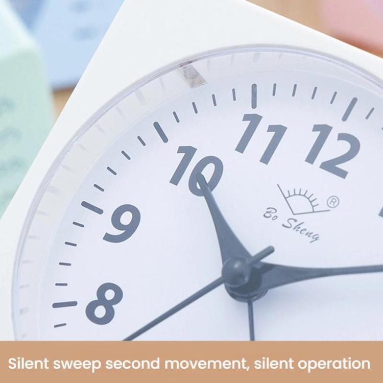 Bo Sheng GH222 Weekly Alarm Clock Square Quartz Desk Clock Scanning Silent Pointer Clock — view 8