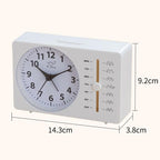 Bo Sheng GH222 Weekly Alarm Clock Square Quartz Desk Clock Scanning Silent Pointer Clock — view 12